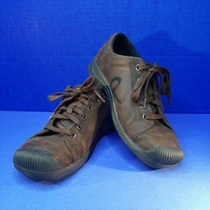 KEEN Toyah Shoes S1015145 Brown Leather Lace Up Oxfords Hiking Womens 9